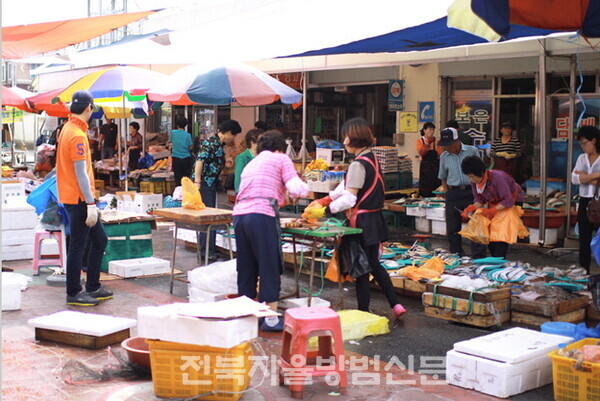 황등시장 전경